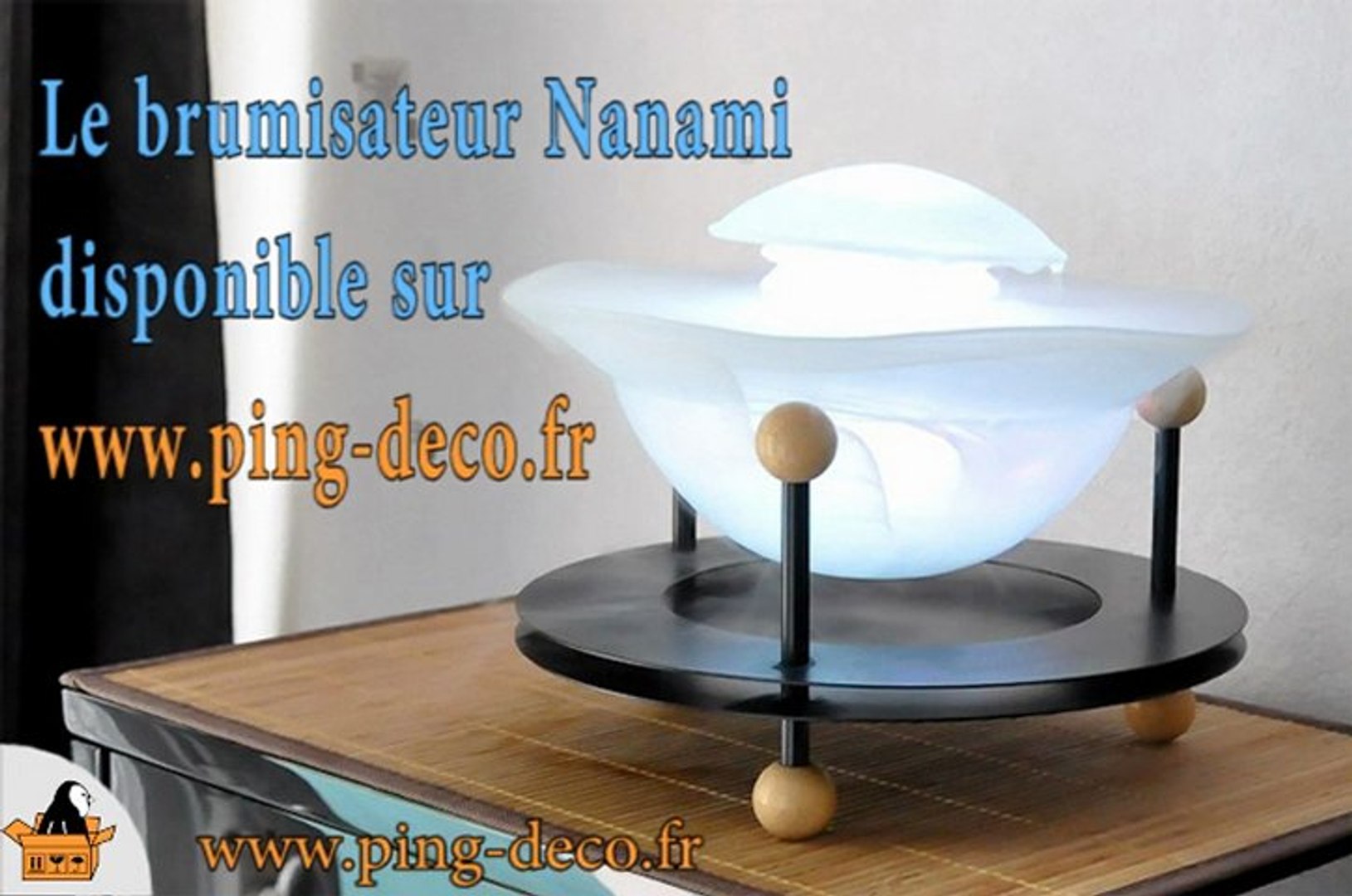 Brumisateur, diffuseur d'huile essentielle NANAMI (disponible sur  www.ping-deco.fr) - Vidéo Dailymotion
