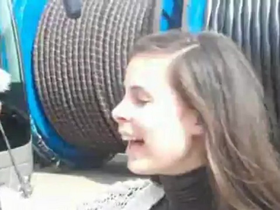 Lena unter anderem bei den Tonproben vom ESC 2011