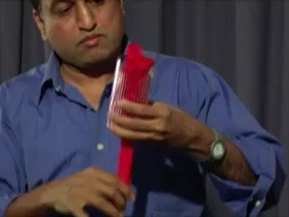 Silk thru glass (with Silk) by Uday - Magic Trick