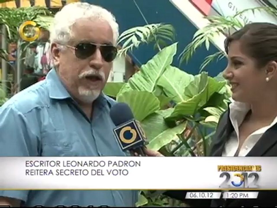 Leonardo Padrón: "Es más fácil que conozcan tu tipo de sangre que por quién votas"