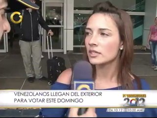 Venezolanos llegan desde el exterior para ejercer su derecho al voto