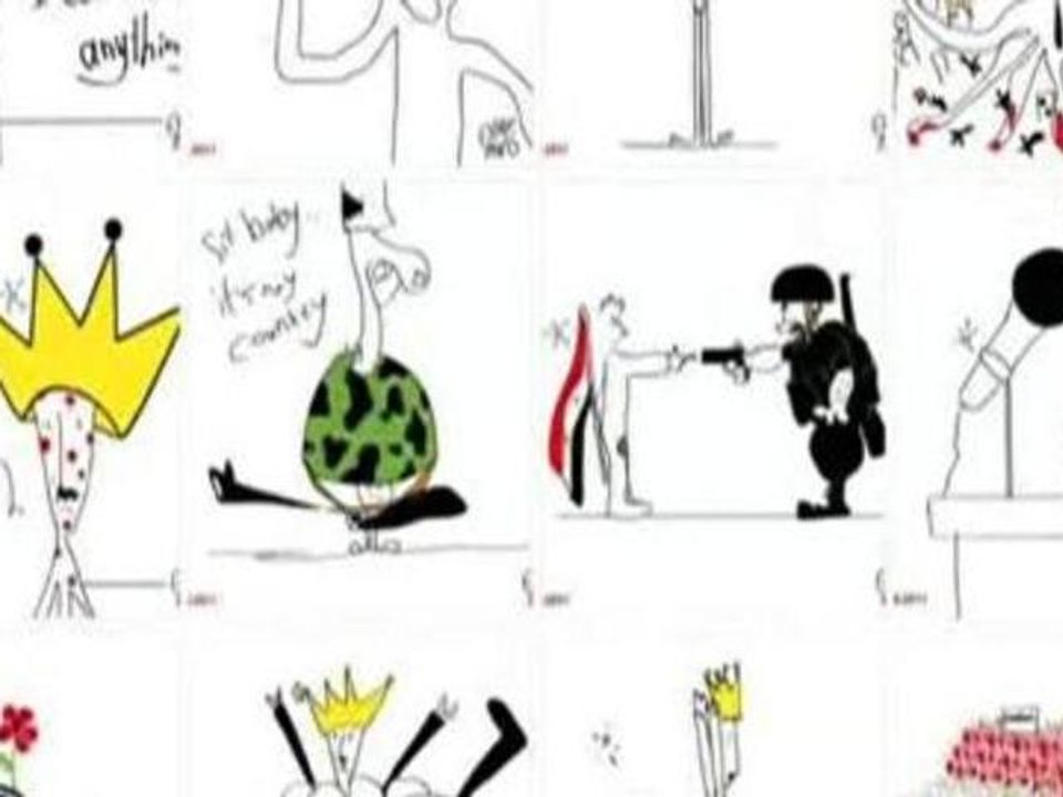 Syrian cartoonist pushes the boundries