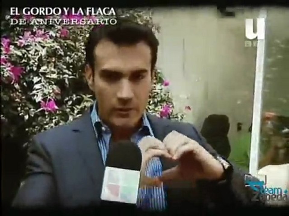 David Zepeda @davidzepeda1 felicita al programa "El Gordo y la Flaca" por su 14° aniversario