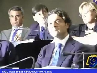 Tagli alle spese regionali fino al 95%