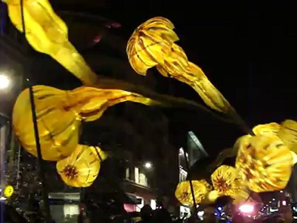 LILLE 3000  sous la pluie c'est FANTASTIC...un aperçu de la parade...............