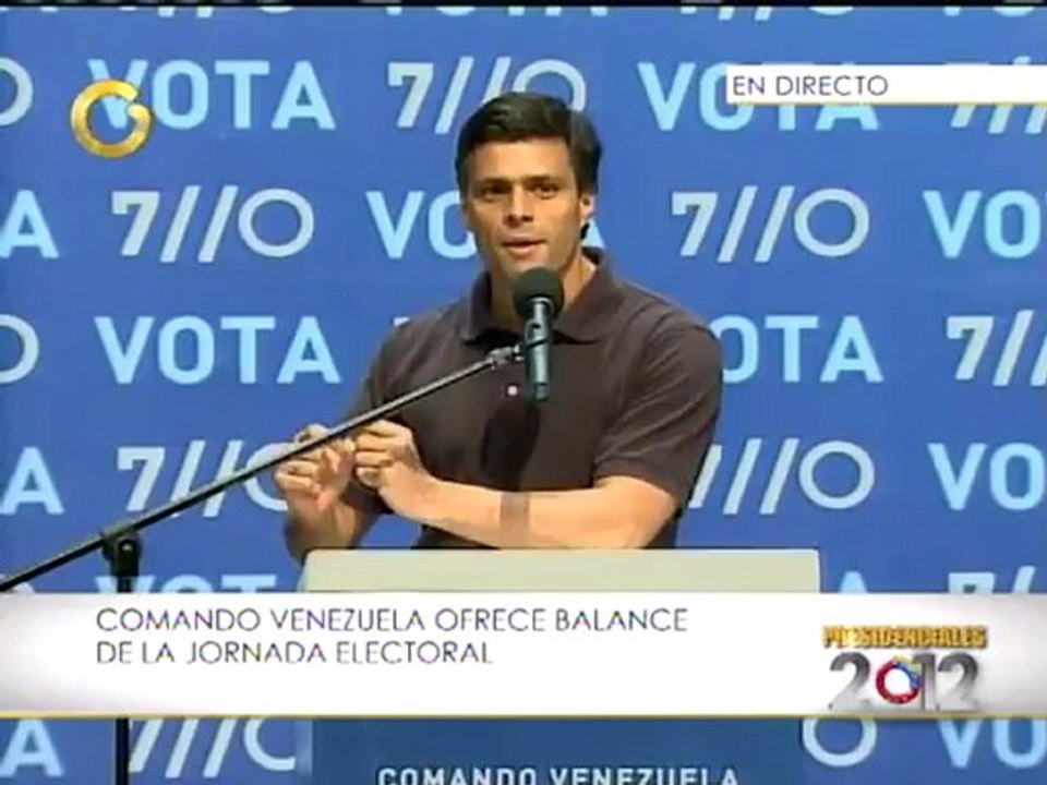 Leopoldo López: Tenemos testigos en 100% de las mesas de votación