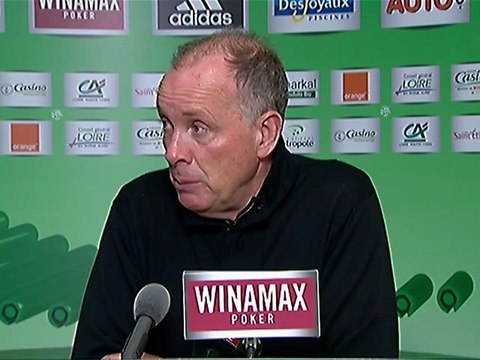 Conférence de presse AS Saint-Etienne - AS Nancy Lorraine : Christophe GALTIER (ASSE) - Jean FERNANDEZ (ASNL) - saison 2012/2013