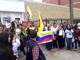 En Bogota se entona el Himno Nacional de Venezuela en los Comisios Electorales 2012
