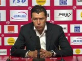 Conférence de presse Stade de Reims - OGC Nice : Hubert FOURNIER (SdR) - Claude  PUEL (OGCN) - saison 2012/2013