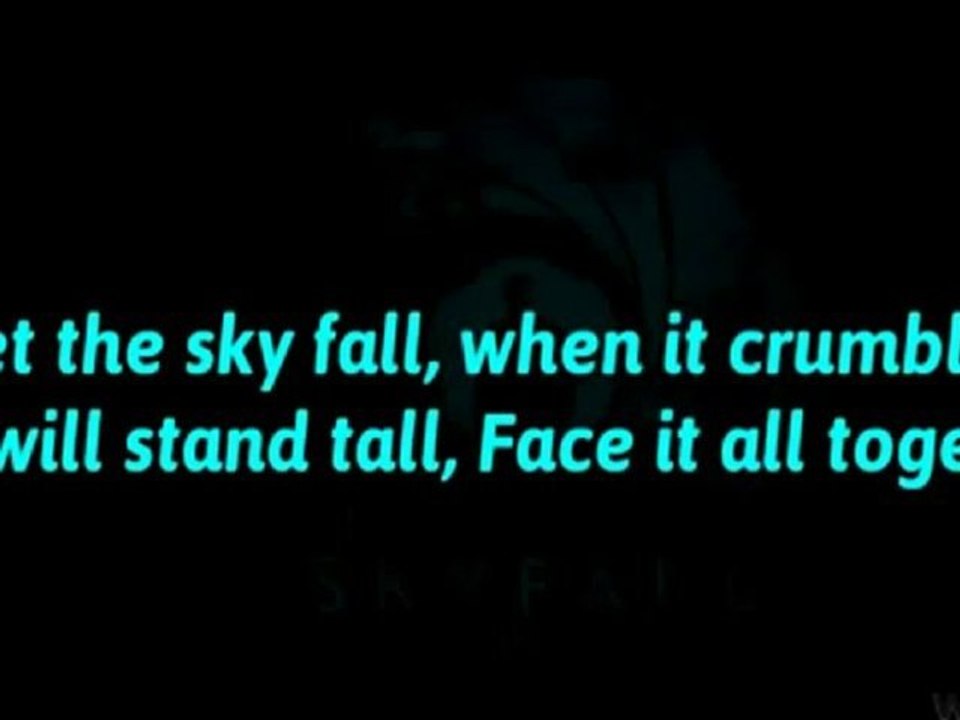 Adele - Skyfall (Lyrics Full Song Video)