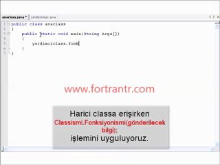 Java Harici Class Kullanımı