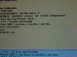 qso avec BI7MCK Chen (chine)