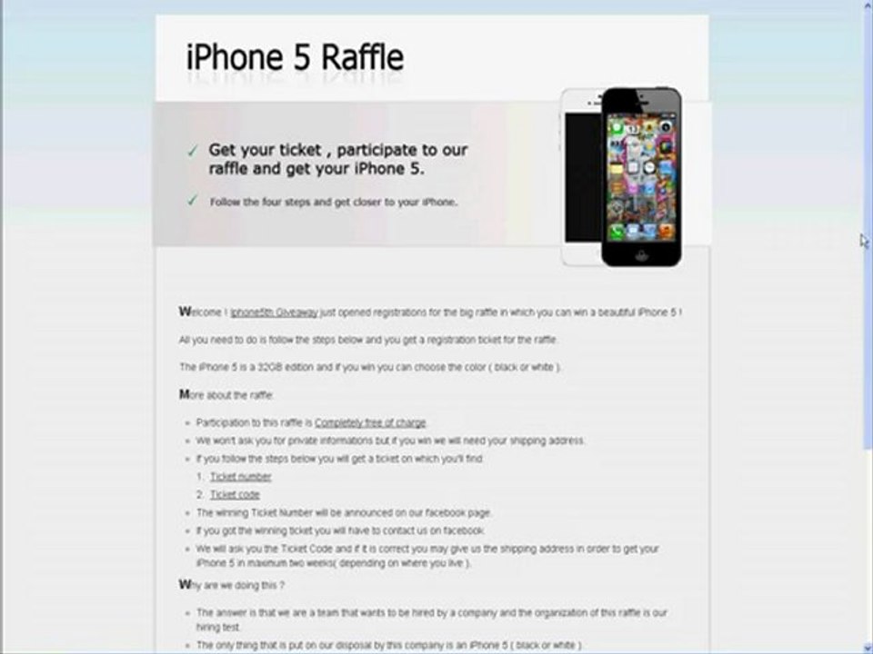iPhone 5 Giveaway Raffle ( win and choose white or black )