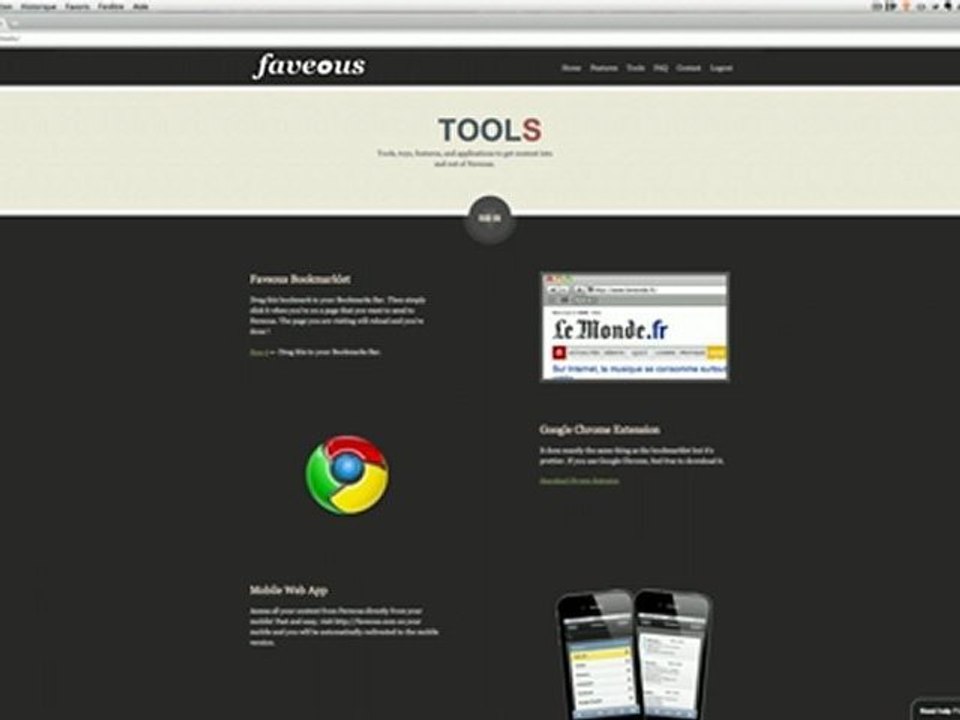 Screencast : Faveous