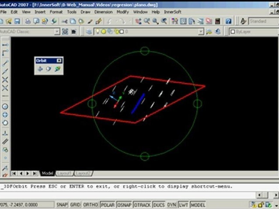 2D & 3D Regression in AutoCAD: lines, circles, spheres, planes. InnerSoft CAD 2.9