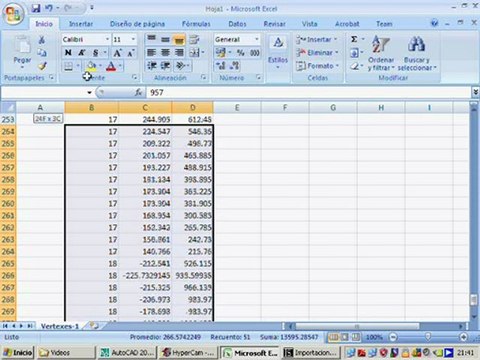 Import vertexes of polylines or points from Microsoft Excel to AutoCAD. InnerSoft CAD v2.2