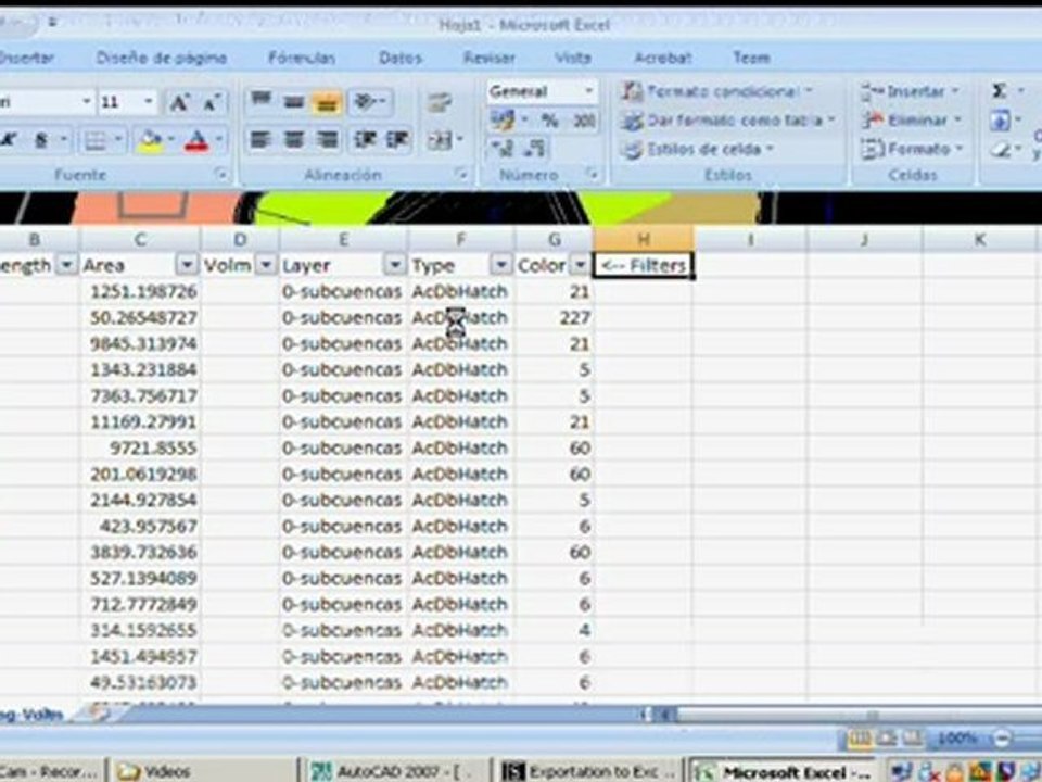 Inquiry, Export to Excel and Objects Converter Menus. InnerSoft CAD v2.5 for AutoCAD 2005 to 2012