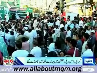 MQM brings out Karachi's peaceful side
