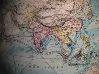 CARTES ANCIENNES SUR UN GLOBE