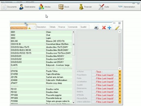 Articles - Optimizze: Encodage des quantités pour les commandes automatiques - ERP - v16