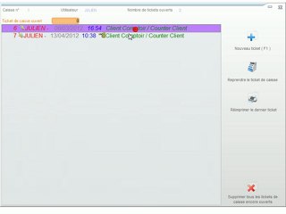 Caisse - Optimizze: Edition d'un ticket de caisse - ERP - v16