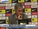 Deportes / Fútbol; Real Madrid, Mourinho: 'Messi y Cristiano son de otro planeta'
