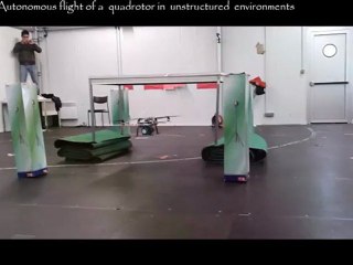 Autonomous flight of a quadrotor in unstructured environments