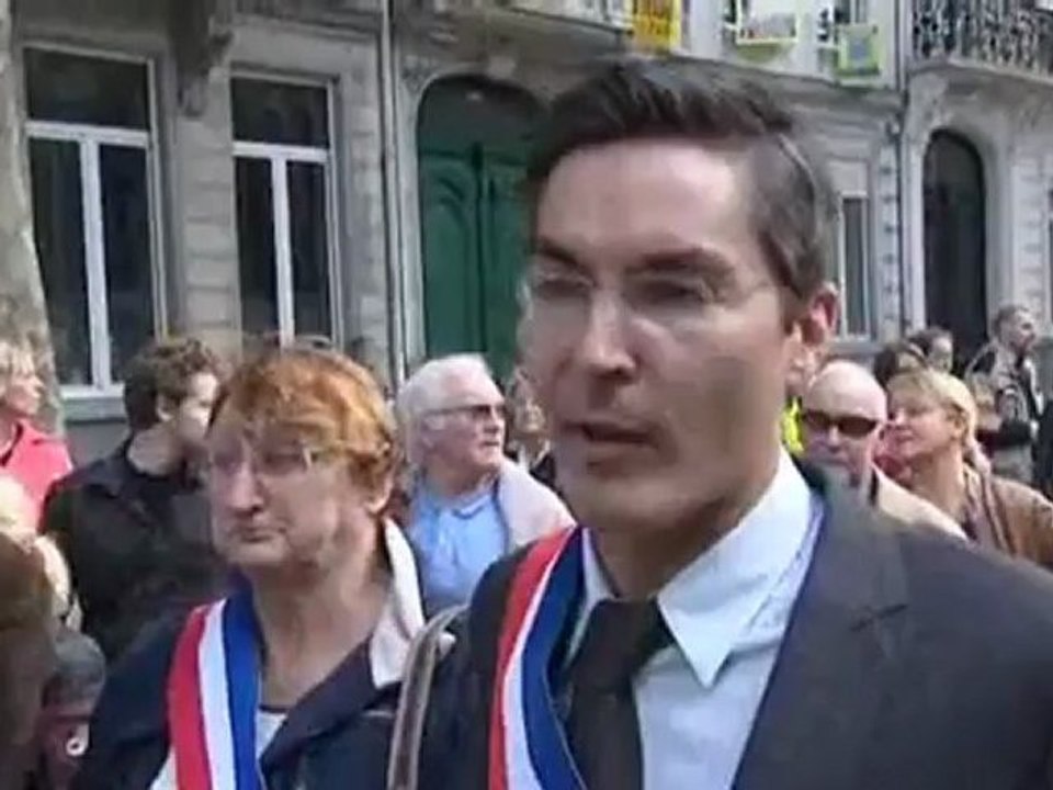 Lille : manifestation contre l'implantation d'un camp de Roms à Cysoing