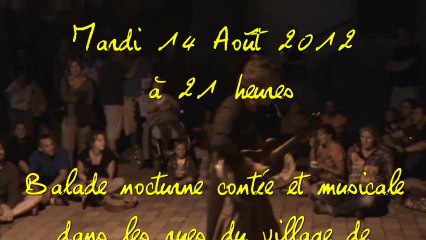 balade contée et musicale st bonnet le 14/08/2012