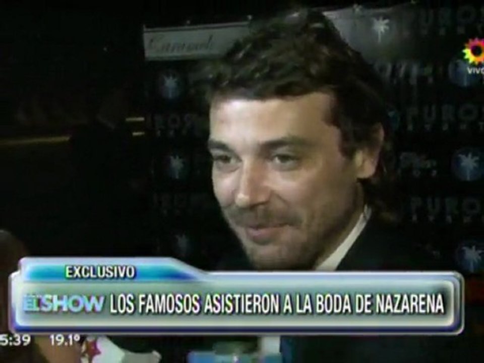 Pedro y Paula nota en Este es el Show (casamiento Nazarena) - 08 de Octubre