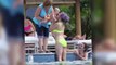 Kelly Osbourne Dons Neon Green Bikini