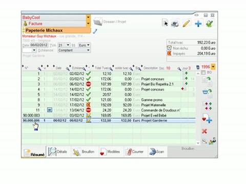 Documents - Optimizze: Recherche d'un document par son numéro - ERP - v16