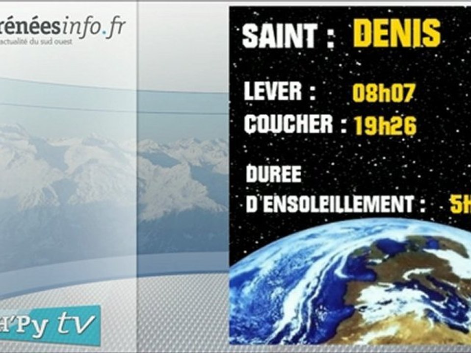 H'Py Tv La météo des Hautes-Pyrénées (9 octobre 2012)