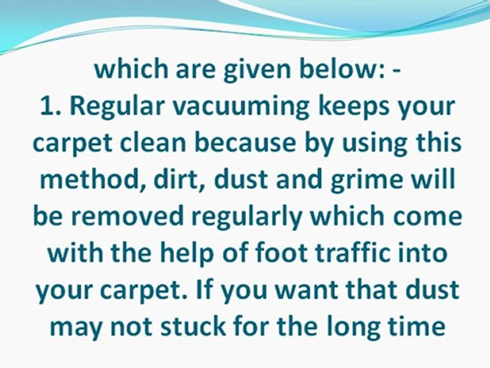 Make your carpet cleaning process easier