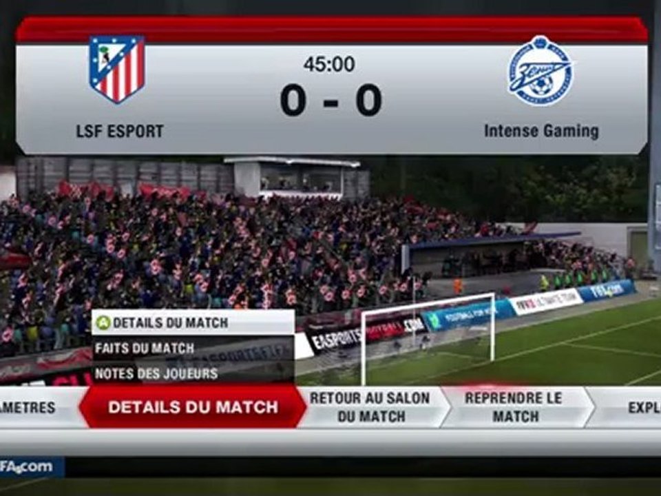 Match Retour LsF 1 vs 0  iG
