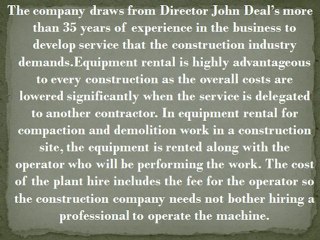 Cost Effective Compaction and Demolition Equipment from DJ Deal