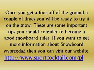 Basic snowboard techniques you must learn