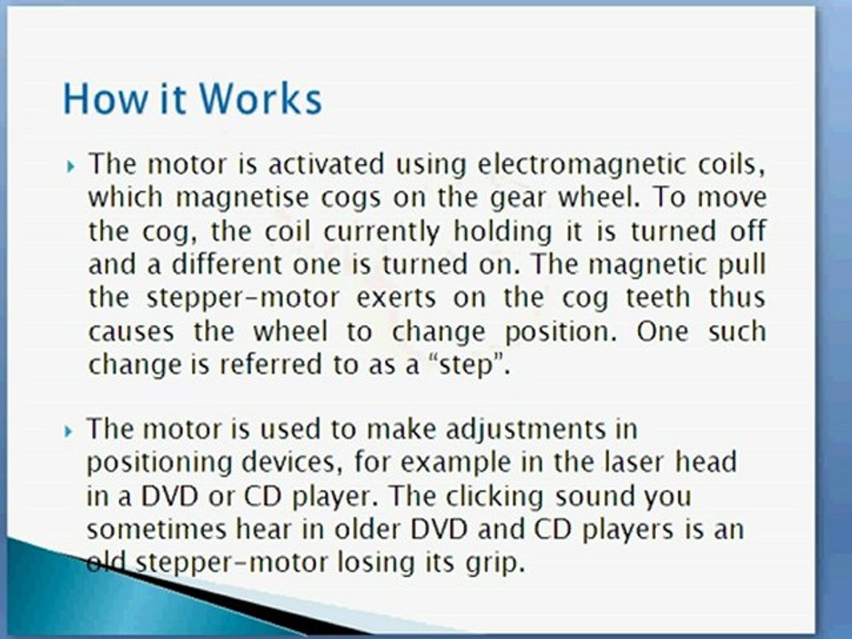 Practical Applications of Stepper-Motor in Hobby Electronics