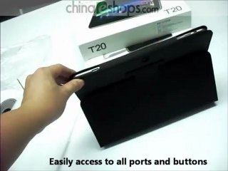 Leather Case Cover for 10.1 Inch SmartQ T30/T20/T19 Tablet PC
