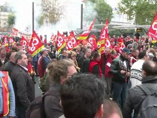 Manifestations au Salon de l'Automobile