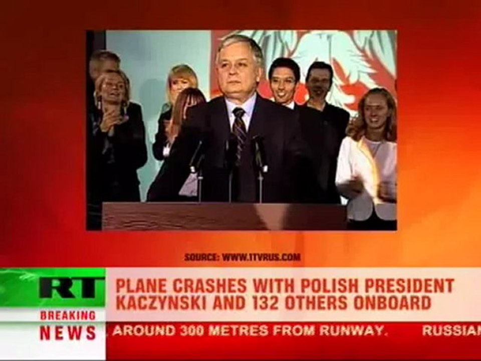 Polish President Lech Kaczynski dies in plane crash in Western Russia