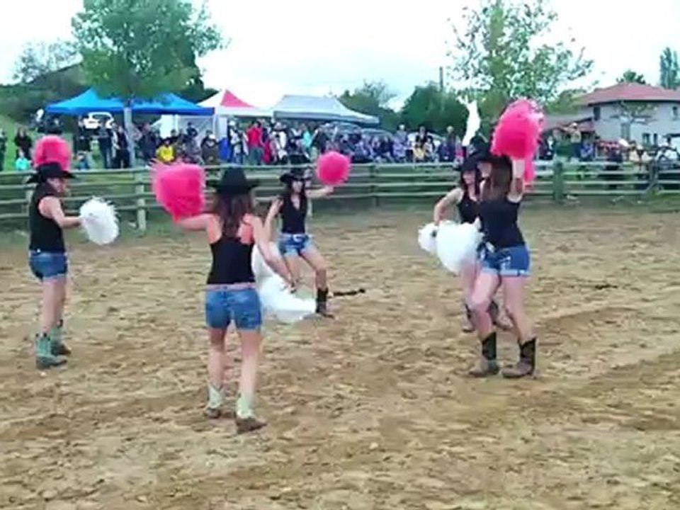 Les pompom-girls du SDWA à Gayet-Ranch