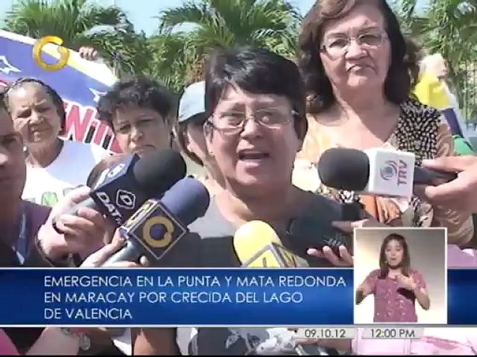 Habitantes de La Punta y Mata Redonda: "Estamos a punto de morir bajo las aguas del lago"