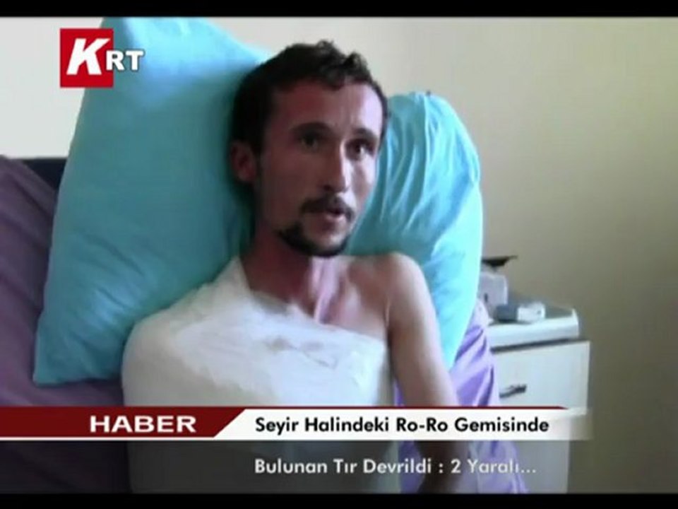 Seyir Halindeki Ro-Ro Gemisinde Bulunan Tır Devrildi; 2 Yaralı ...