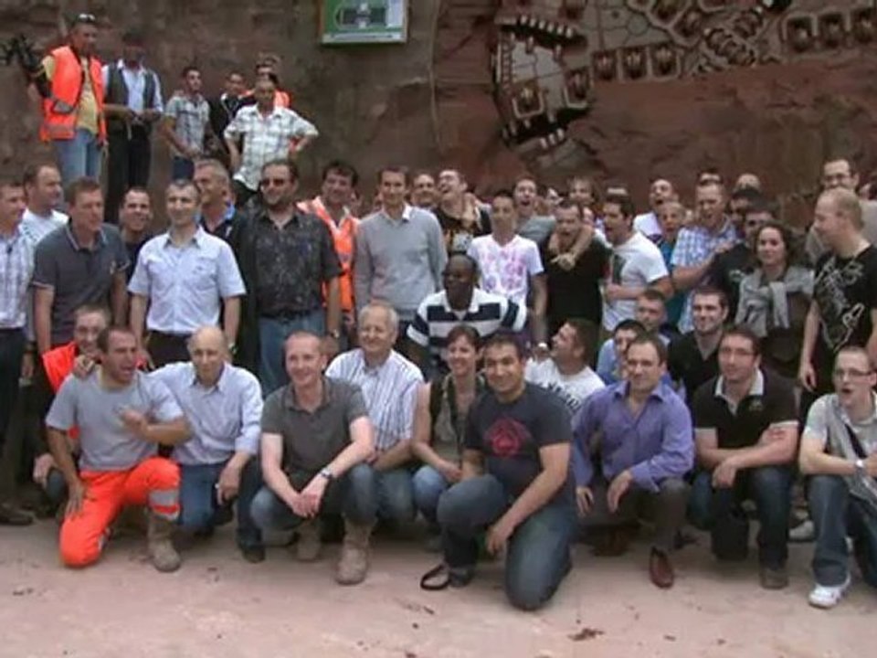 LGV Est (Lot 47) - Sortie du tunnelier - 19 juin 2012