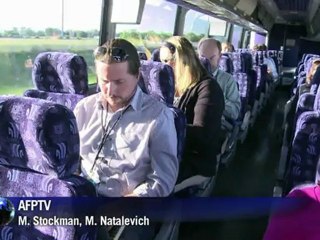 Los periodistas del autobús