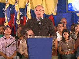 Ledezma insta al presidente Chávez a iniciar el diálogo liberando a los "presos políticos"