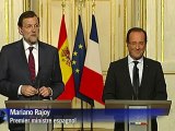 Hollande et Rajoy relativisent les prévisions pessimistes du FMI