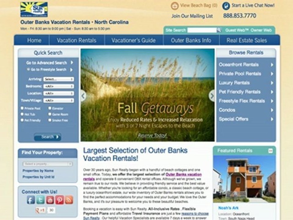 Hatteras Vacation Rental  Call 888.853.7770