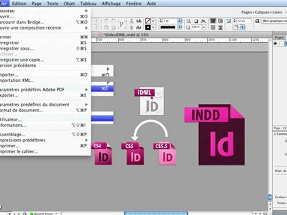 Adobe InDesign CS6 : Enregistrer sous IDML CS4